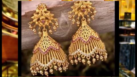 Light weight hallmark gold Jhumki earrings designs 2024 with weight & price, New gold jhumkI #gold