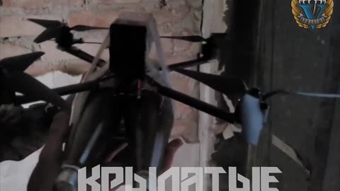 Russian FPV drone with wireless speakers. Ukrainian soldiers gets asked to surrender to the drone