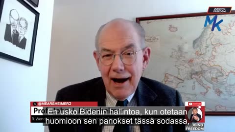 Pro. John Mearsheimer: Kuka/mikä aiheutti Ukrainan sodan?