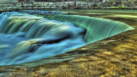 Falls HDR Time Lapse (Royalty Free HD Stock Video Footage)