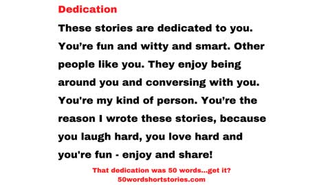 Dedicated To You!