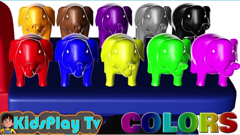 Learn Colors with Animals - Colour Elephant - Learning Video for Kids and Toddlers - Kids Play Tv