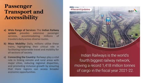 How Important is the Indian Railways System to the Indian Economy