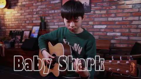 Baby Shark (아기상어) fingerstyle guitar Cover by Sean Song