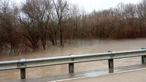 River started to over flow from melted snow | The Rural Outdoors