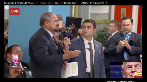 HILLARY EXPOSED AGAIN !! "CLINTON TRIED TO BRIBE ME " - HAITIAN PRESIDENT !!!