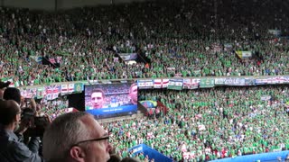 Northern Ireland fans sings national anthem at EURO2020 - Goosebumps!