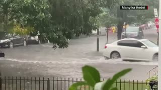 IL: Flooded streets in Chicago