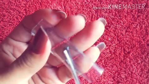 How To Make A Fake Nails From Bottle | DIY Artificial Nails At Home