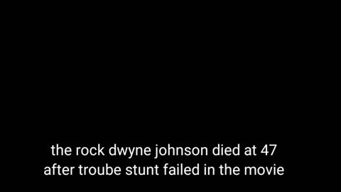 The Dwayne Johnson (the rock) died 2021 😭😭RIP