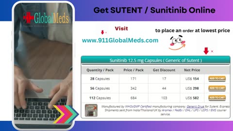 Safe and Convenient: Get SUTENT / Sunitinib Online