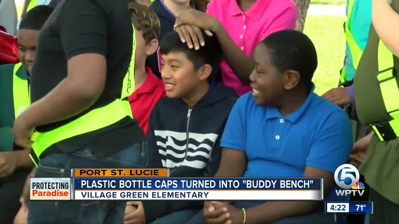 Students attend 'buddy bench' unveiling in Port St. Lucie