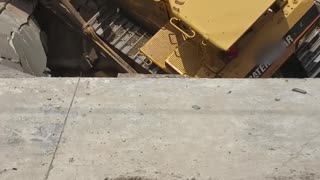 Excavator Falls into Old Secret Basement on Job Site