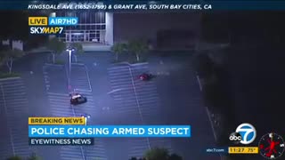 Armed Suspect Night Time Police Pursuit