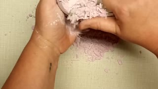 ASMR Dry Powdery Bath Bomb Cut