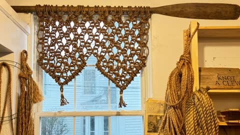 Make a Macrame Valance from Manila Rope