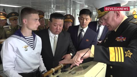 The DPRK Chairman was shown the weapon control systems of the frigate Marshal Shaposhnikov