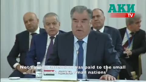 Tajikistan president blames the collapse of the Soviet Union