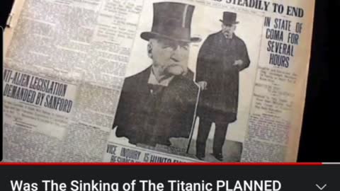 was the sinking of the titanic planned?