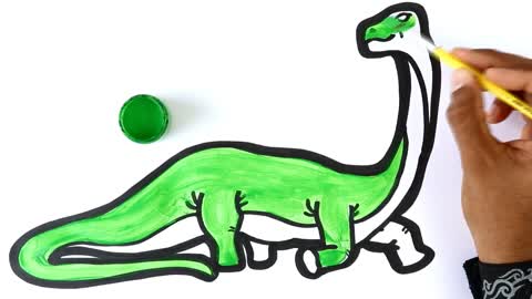How to Draw the Brachiosaurus Dinosaur
