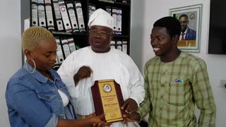 The CEO Trek Africa Newspaper Samson Okki Presented And Exclusive Award