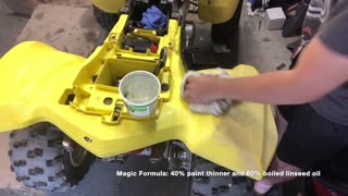 Timelapse Restoration of ATV Plastics!