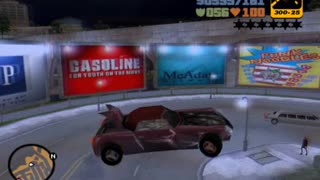 GTA 3 - stunt jumps on car, using 'CORNERSLIKEMAD' cheat