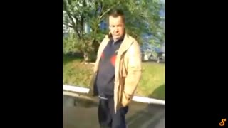 Little boy bullying older man