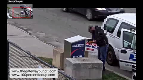 MUST SEE: Man in Street Clothes in Post Office Van Makes Multiple Ballot Dumps at Detroit Drop Box