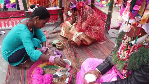 Tharu married ceremony !Ram wed Susmita! # Part 1