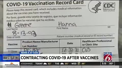 Fully Vaxinated people tested POSITIVE for C0v1D-19