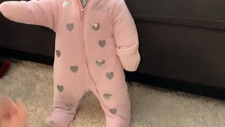 Snowsuit Stops Baby From Walking