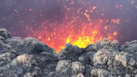 Eurasia's Volcano eruption in Kamchatka, Klyuchevskaya Sopka