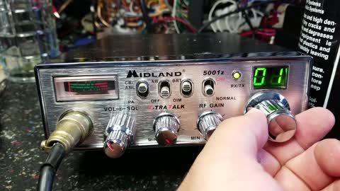 Midland 5001z channel display