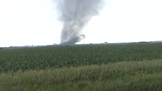 Up close view of a tornado