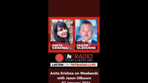 Anita Krishna on Weekends with Jason Olbourn- 07 January 2024 Brisbane TN Radio