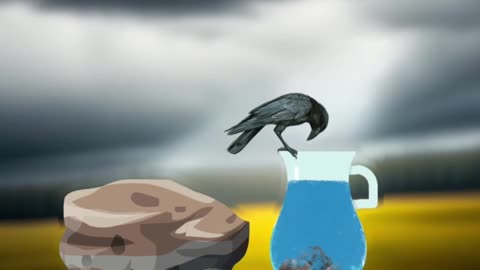 Thirsty Crow Story in English | Smart Crow's Quest | A Tale of Perseverance and Ingenuity