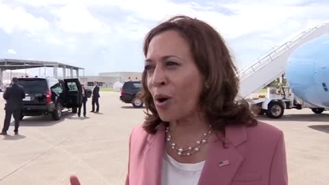 REPORTER TO KAMALA HARRIS: "Who specifically is footing the bill for student loan forgiveness?"