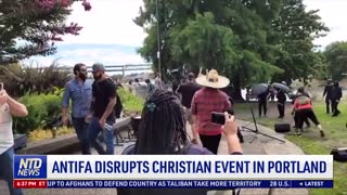 Antifa Disrupts Christian Event in Portland