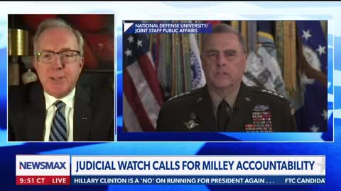 Judicial Watch calls for General Milley to be court-martialed.