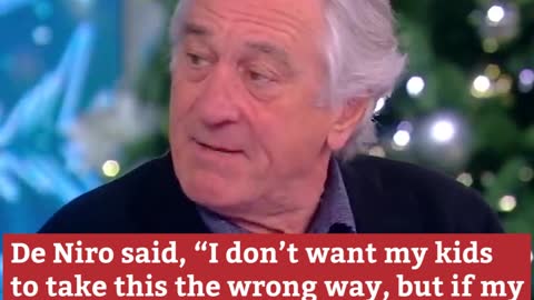 Robert De Niro Would Disown His Children if They ‘Acted Like Trump’s Kids’
