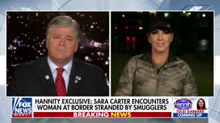 Sara Carter encounters women at border stranded by human smugglers