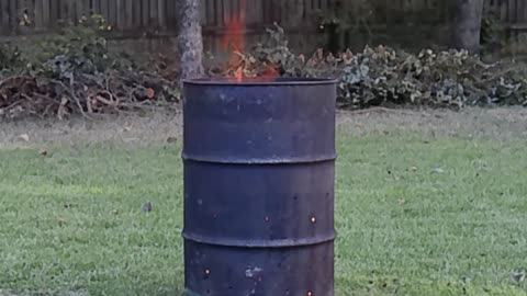 Burning Yard Waste in a Barrel - Episode 1 (10/2/23)