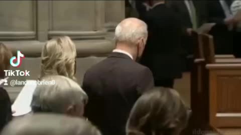 Biden Trolled in church