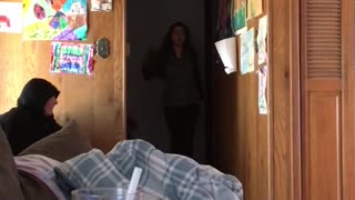 Girl Kicks Man in the Face After Failed Prank