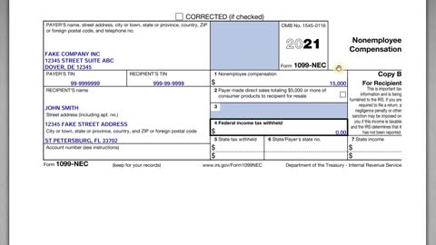 IRS Form 1099-NEC. How to Report on Tax Return