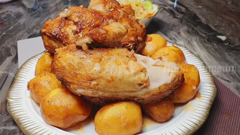 I learned this trick in a restaurant! An incredible recipe for CHICKEN with POTATOES!