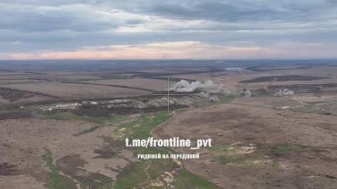 Russian Assault Troopers Storm a Ukranian Trench on Motorcycles