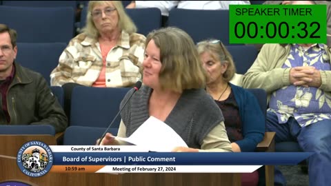 Marcia Wertz to the Board of Supervisors 27 Feb 2024