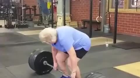 Great grandma "lifted 220lb"